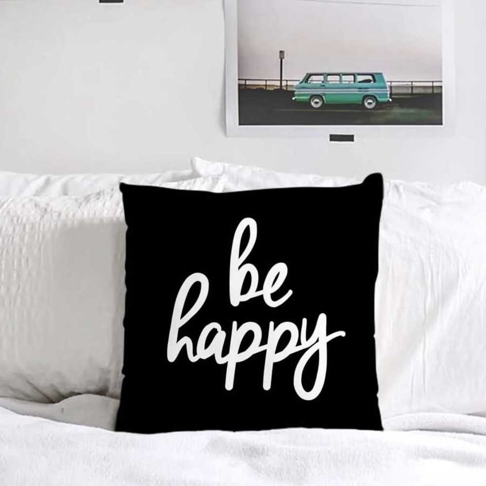 Boho BE HAPPY  graphic pillow cover - 2 PAck - Picture 5 of 5